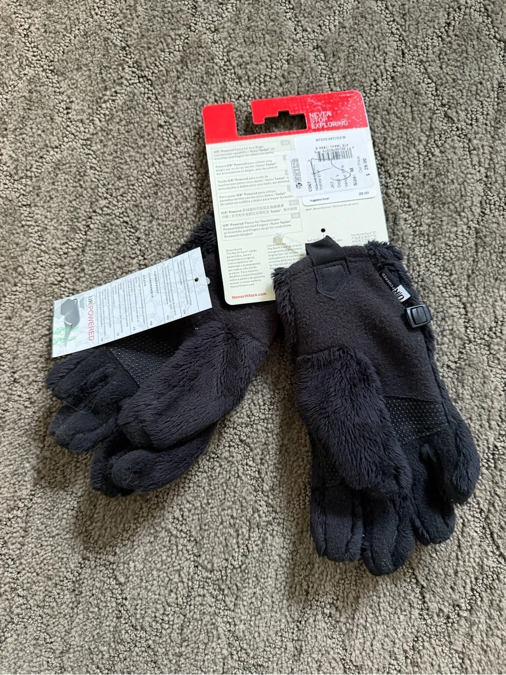 The North Face Girls' Denali Thermal Etip Gloves - Black